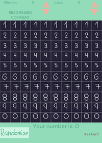 Number Click Read Pinned Comment for help