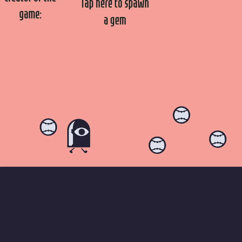 Gem collector game, test game by @silly_thetealover