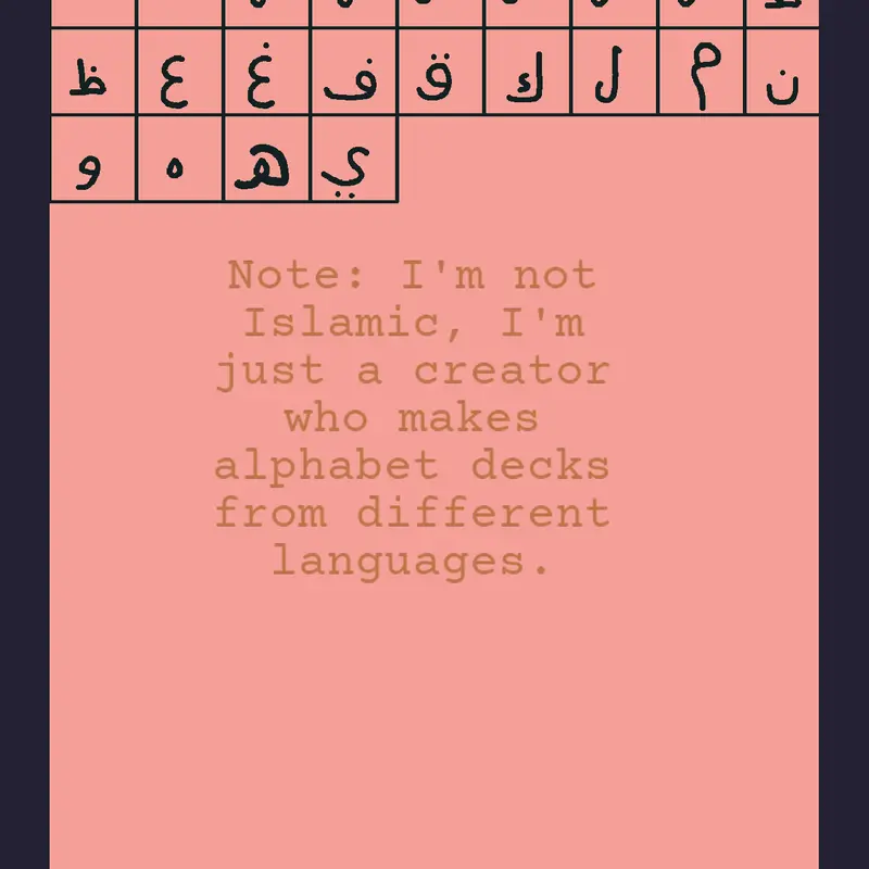 Arabian Alphabet Sandbox Game! by @RifenTheDeckCreator2K16