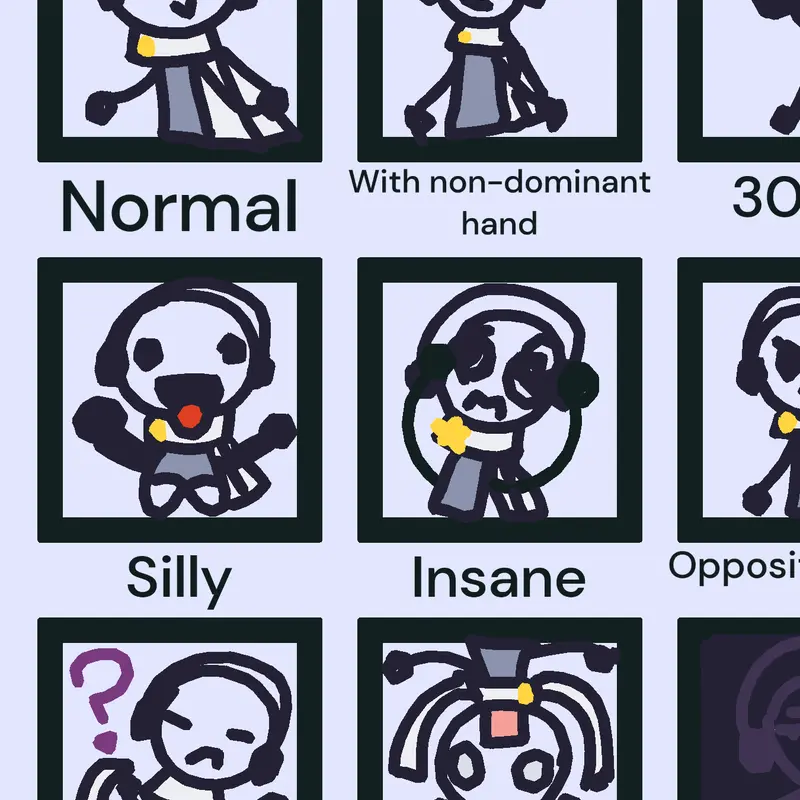 stick guy with arms lolol by @yosoki