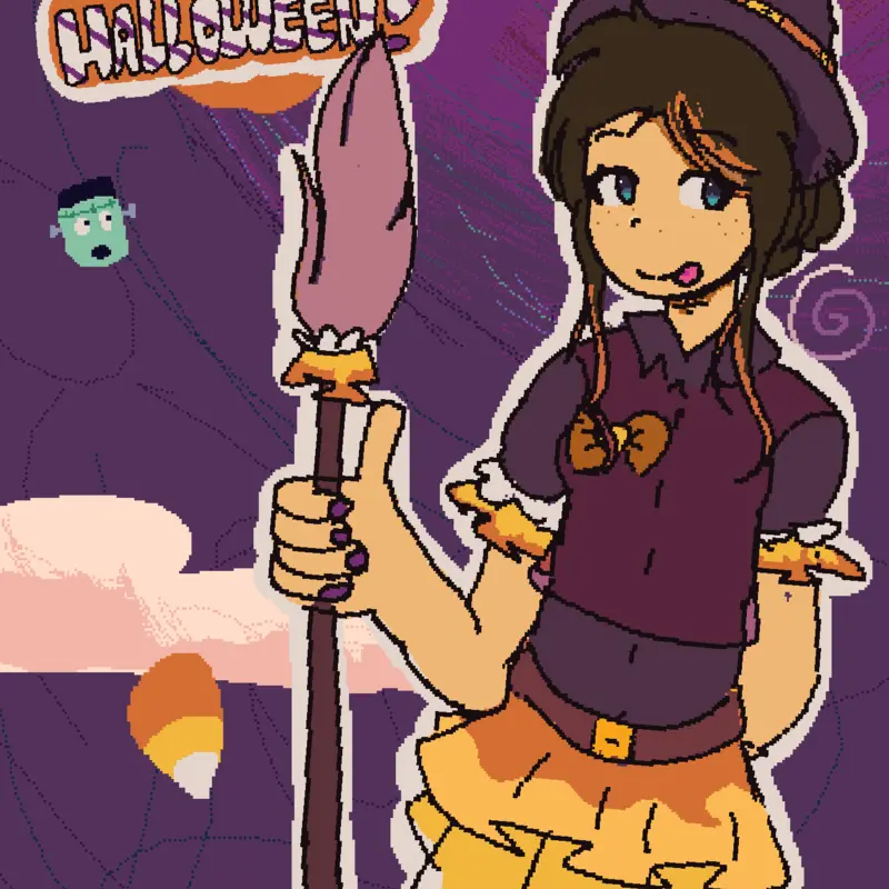 Claire Halloween art by @OKitty