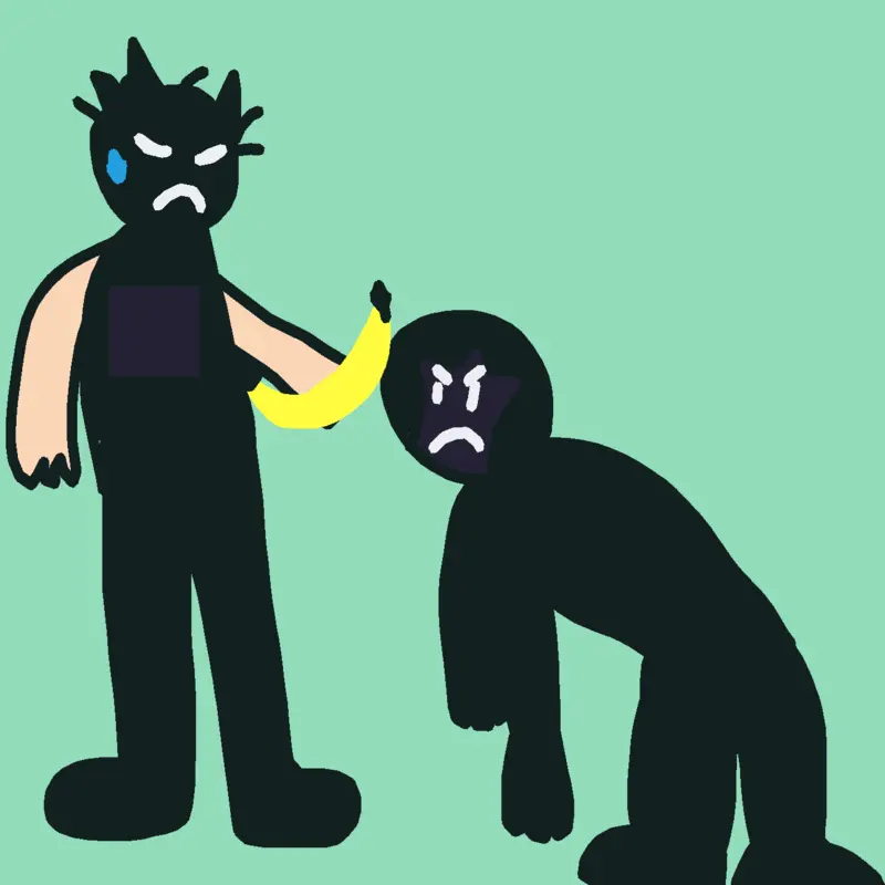 Bro scared (it joke btw) by @Cheeseybreed
