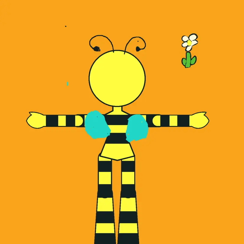 Bee ragdoll by @Vaporeon_309