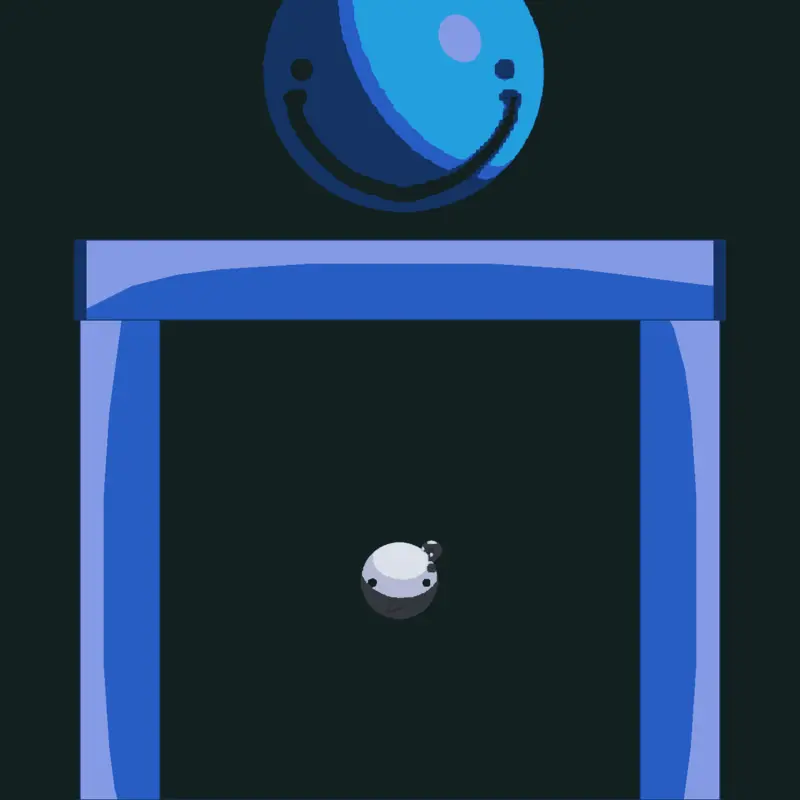 EVIL BLUE MAN it’s harder i guess by @whimsicalgoobert