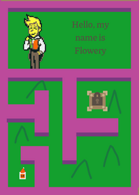 Deltarune, maze from flowery