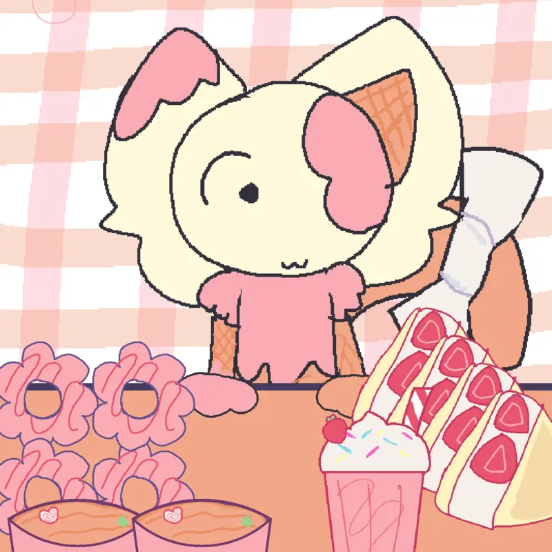 Asmr with cream 🍦🍓 by @MichuMimi