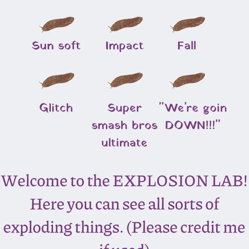 The explosion lab by @saber123