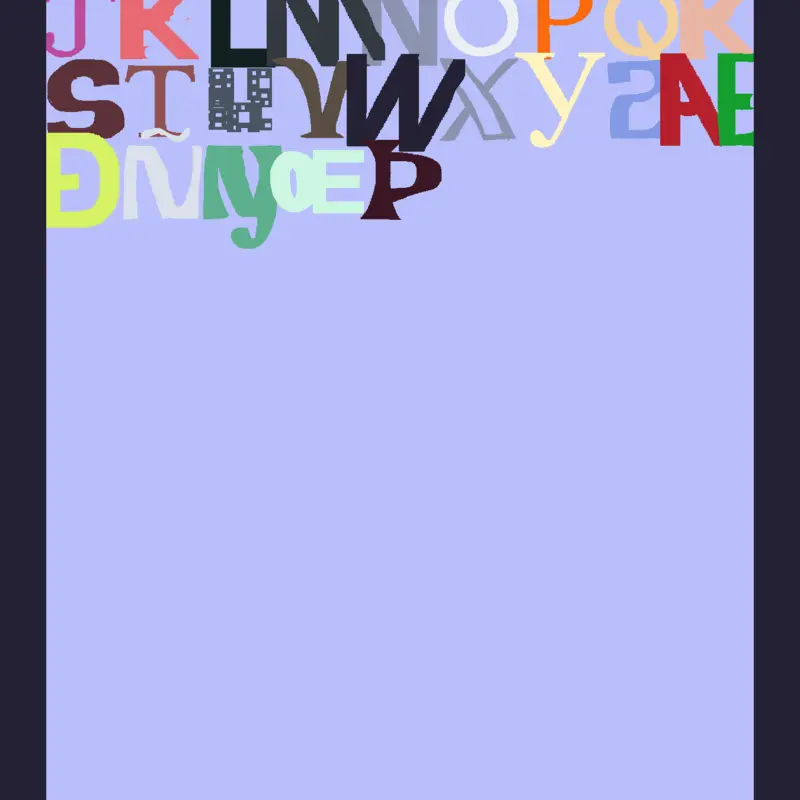 Alphabet Letters by @IndahNofita