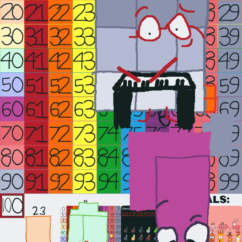 numberblocks party 0-100 by harrytail by @This36Guy