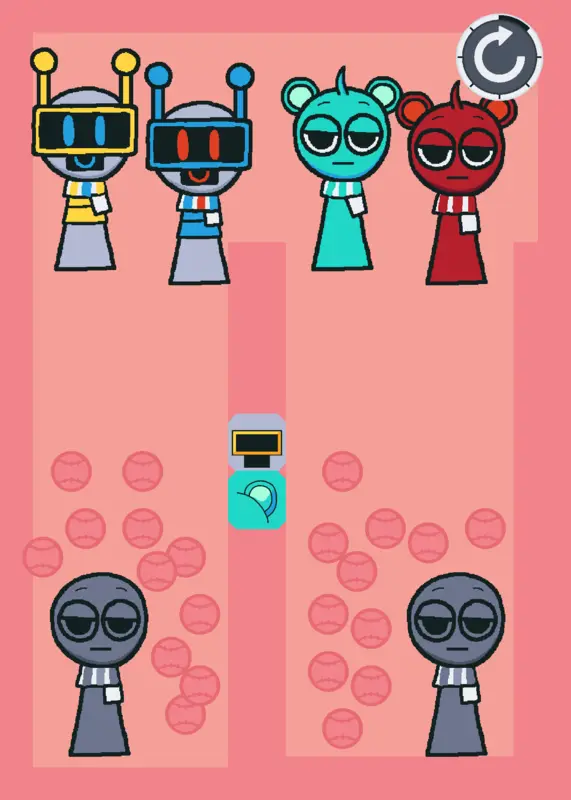 Funbot and Sky Sprunki by @Your_Local_Wenda_Sprunki