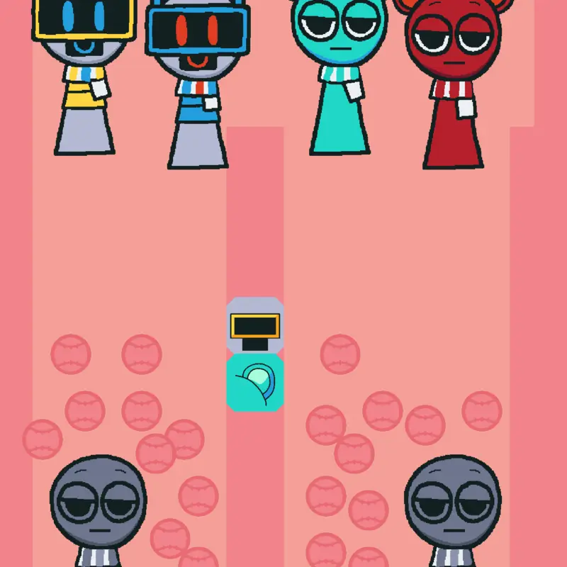Funbot and Sky Sprunki by @Marissa58206