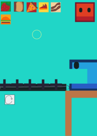 Feed red & blue cube