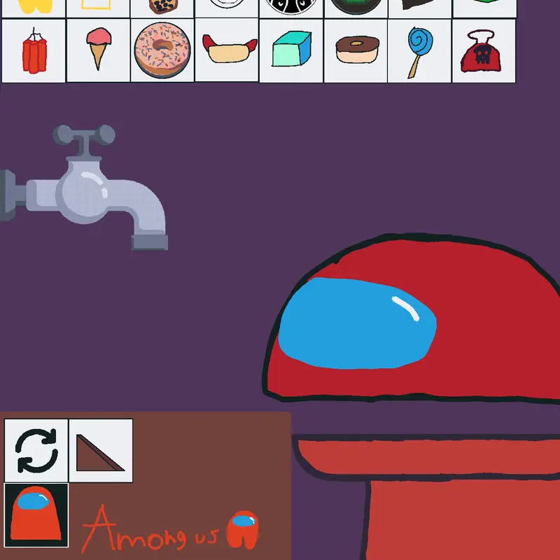 Among us tragon by @Naranjita_ElmuyXd