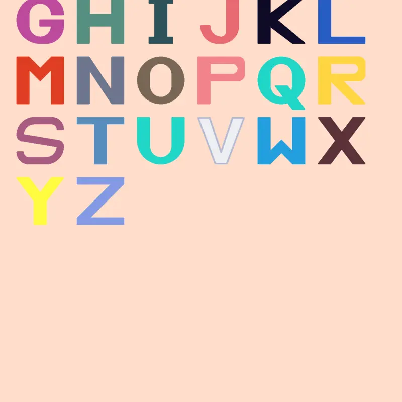 Alphabet by @Francisco2026Pyramixed