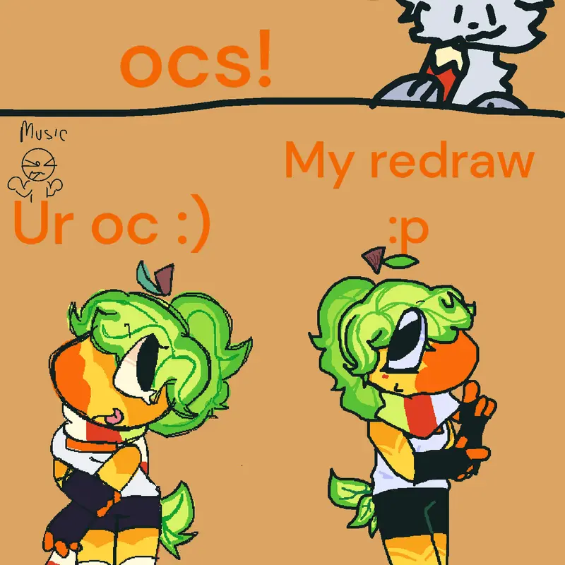 Redraw by @X_sunny-furry_X