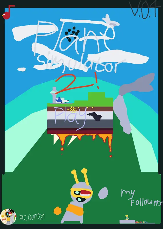 Plane simulator by @funbotindo