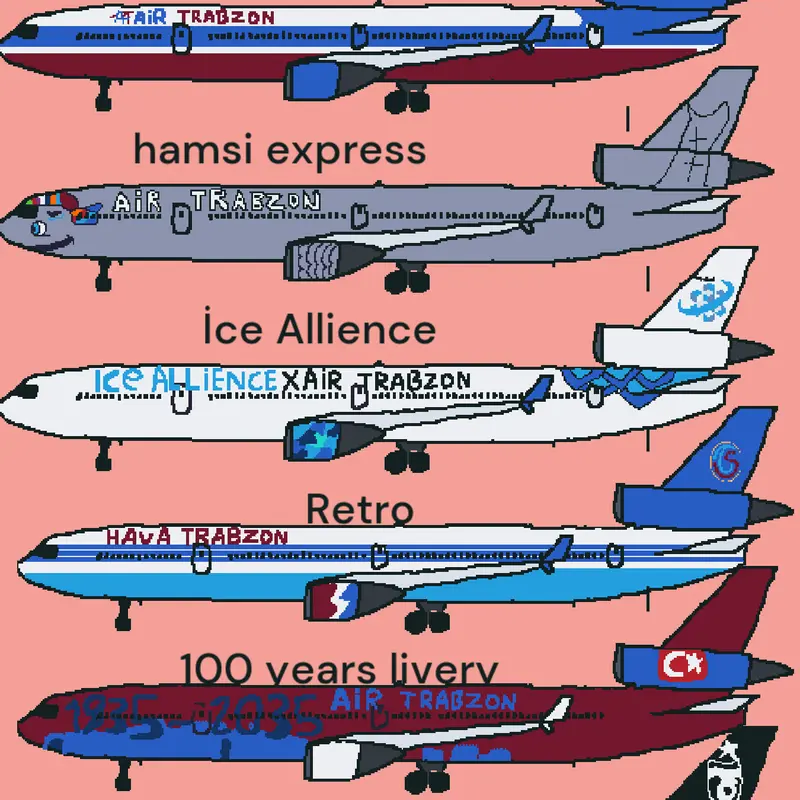Air Trabzon liverys by @Air-Trabzon-TR