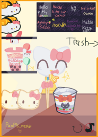I don't even know how hello kitty eats