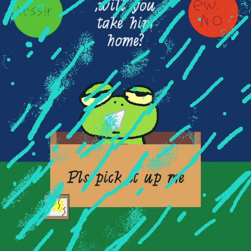 Take care of froggy by @Yomi_M