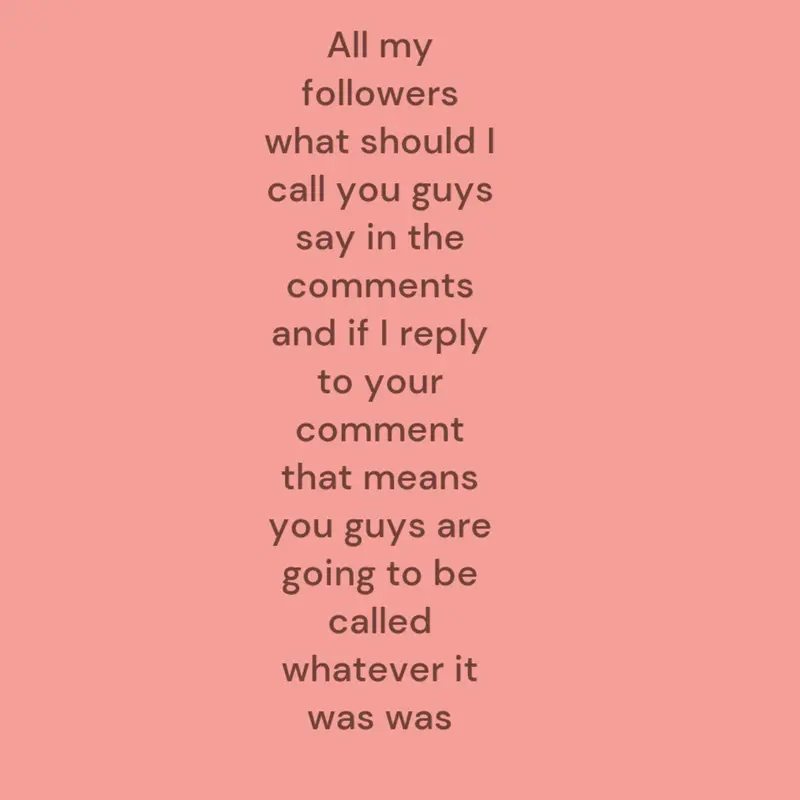 Whatever I'll reply to you be called fol by @uzi19684599087