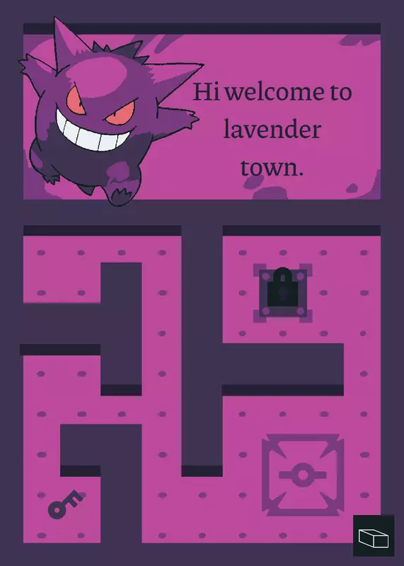 A maze where the villain is Gengar!! by @Cinderace145