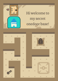 Onedoor maze game