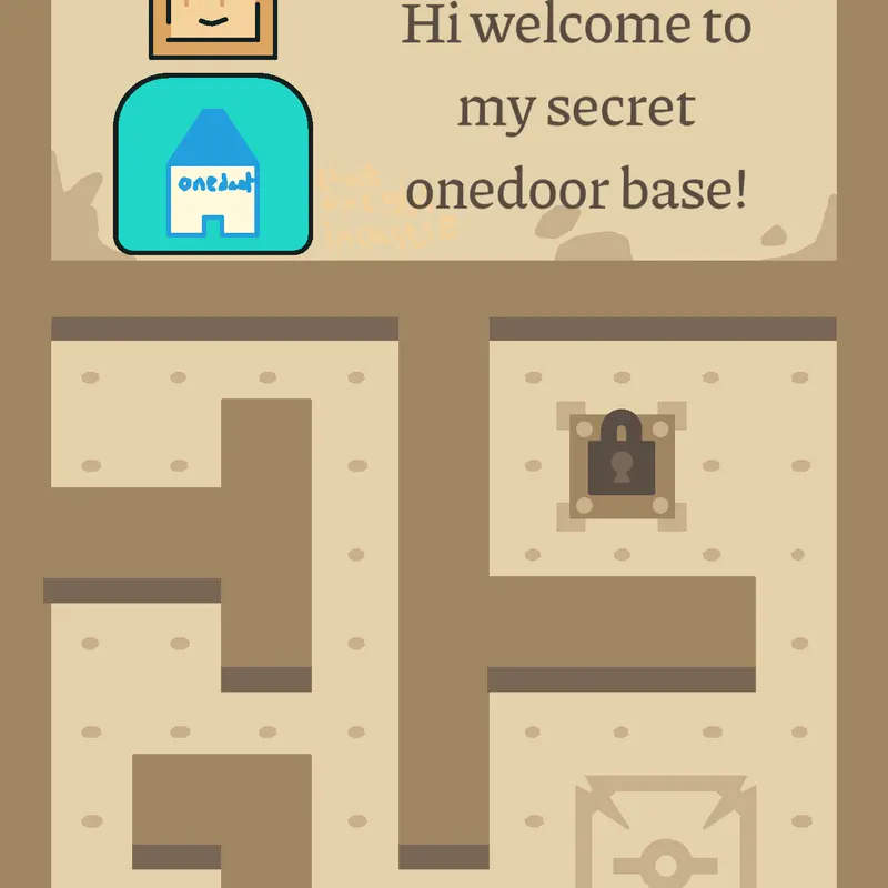Onedoor maze game by @that1girl_incastle