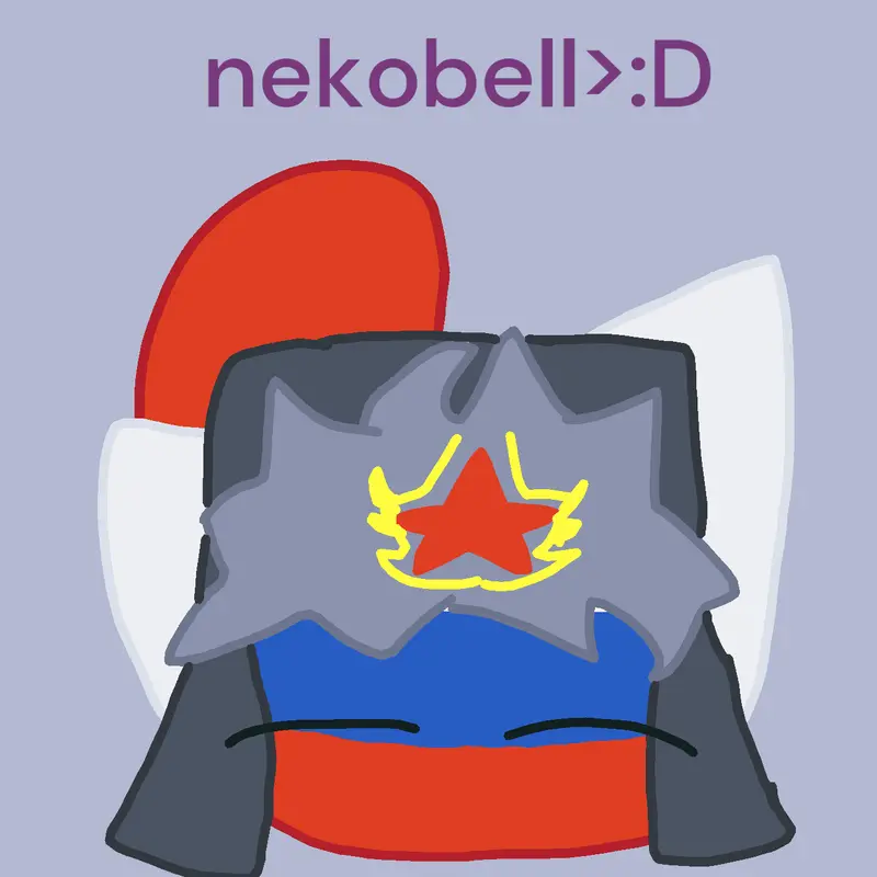 Russia neko by @fluffys_account15