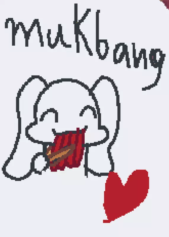 mukbang food feed by @Alourahbunny
