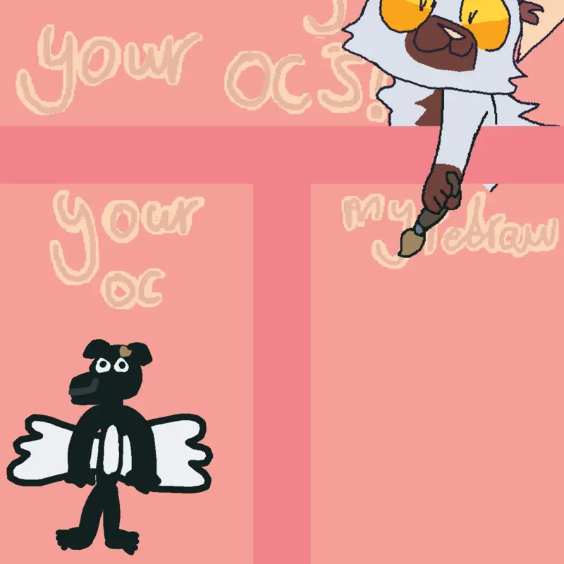 Redrawing you OC!s! by @Flyingsausagedoge2015