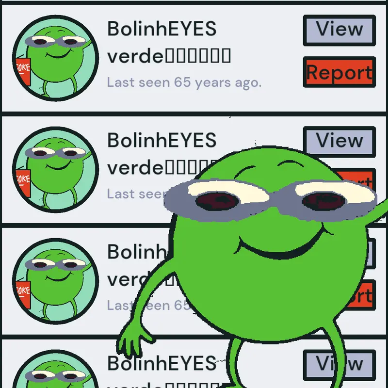 I found BolinhEYES verdeپەرستن by @lemming_cocacola
