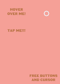 Free buttons and cursor