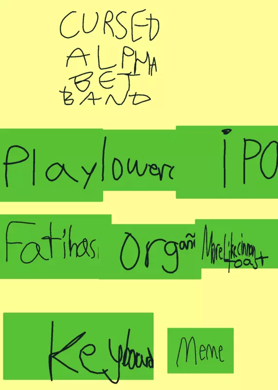 Not Ruined, Cursed Alphabet by @AnonBankMan96_Local_T
