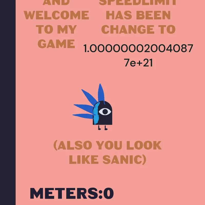 Uhhh.... Be fast like sanic by @abyc_the_cube