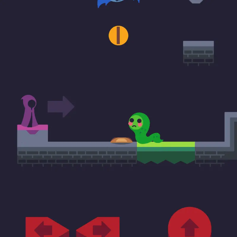 Impossible platformer by @JustinCE