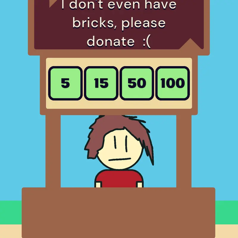 Pls donate 😞 by @uppastbedtime