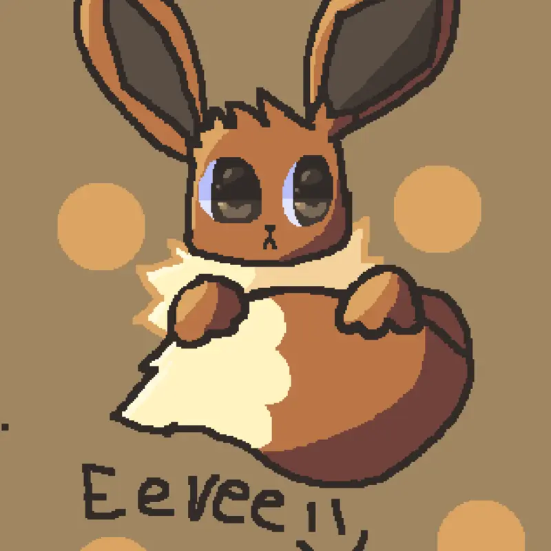 Eevee art bc yes by @CocoTheDino