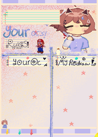✩Redrawing your ocs!✩