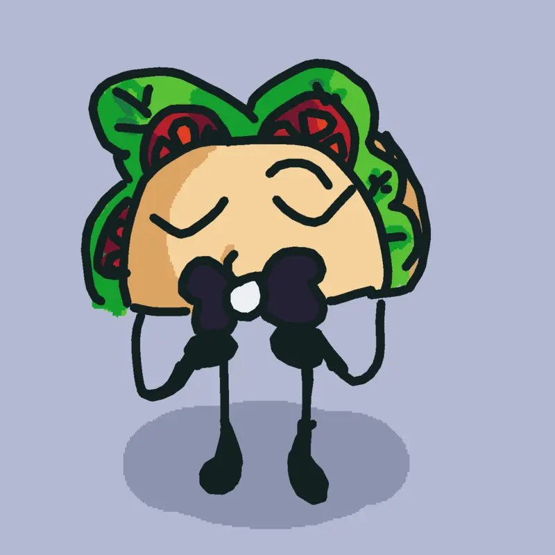 Taco adjusts her bowtie by @BEAN1E