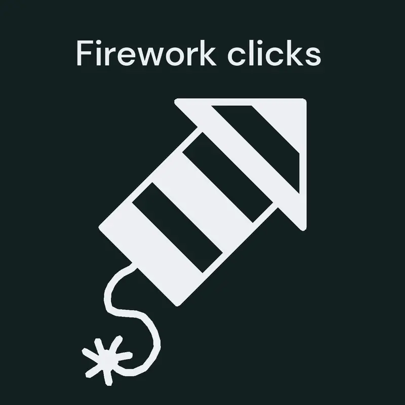 Firework clicks by @goku-X