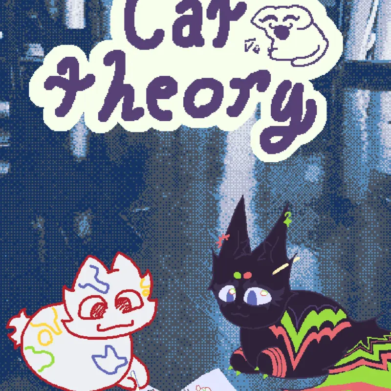 Doodling (cat theory teaser) by @MufinTheCat