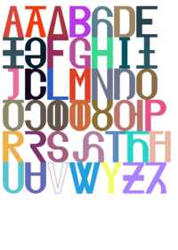 Foamemes alphabet Band Tags: