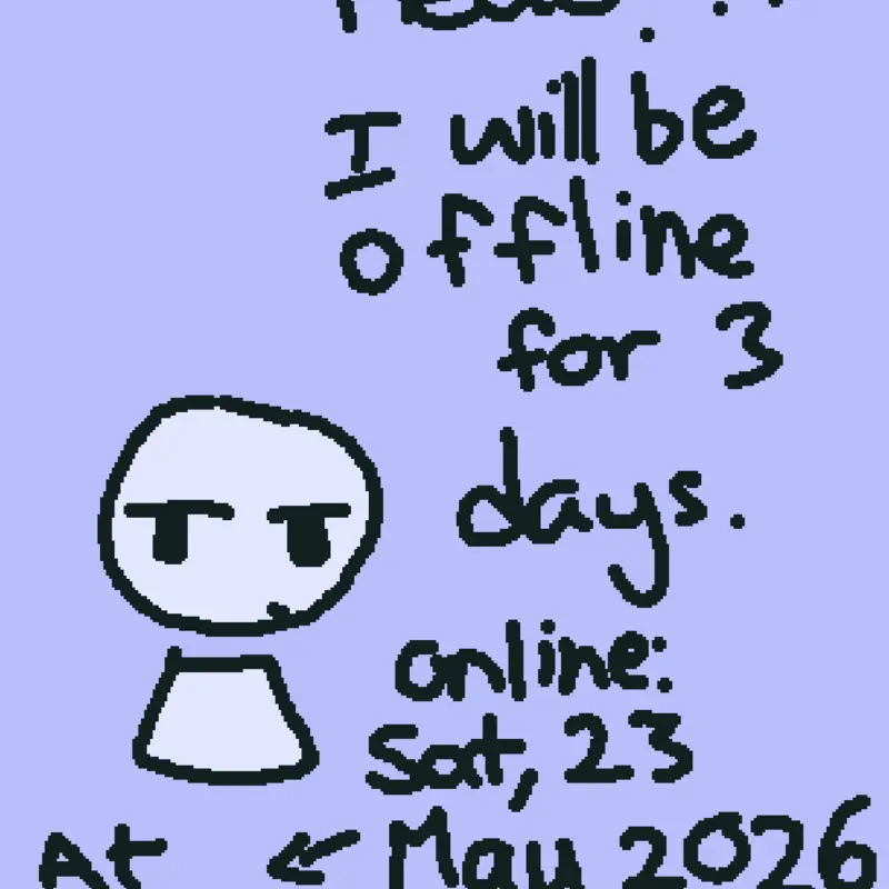 I will be back at May 23... by @Vynn3r_Funbotswife21