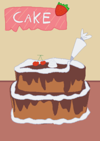 Decorating the cake
