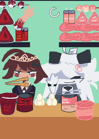 :D alice and oliver (mukbank)