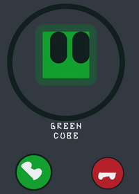 Call green cube