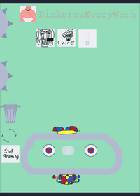 Pomni as a blob that grows
