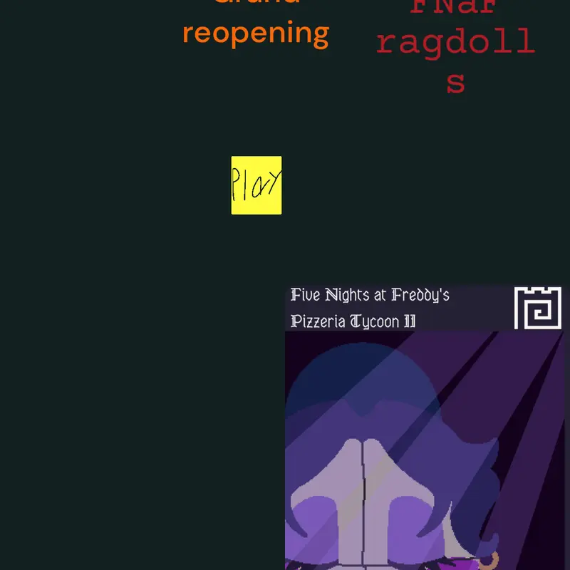 fnaf ragdolls by @flumo