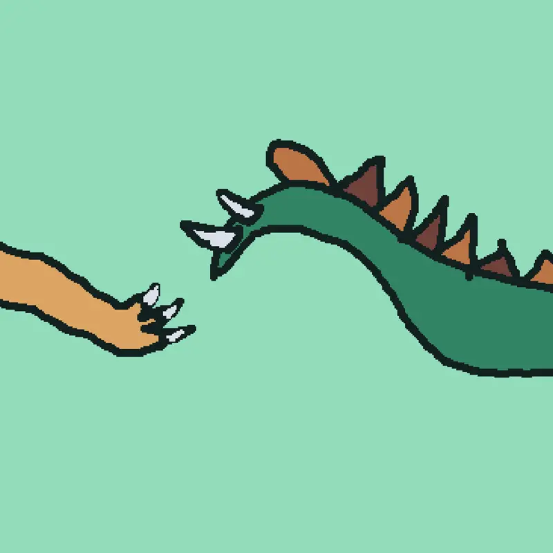 Allosaurus vs stegosaurus by @gillygames