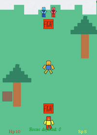 Block tales boss fighting!
